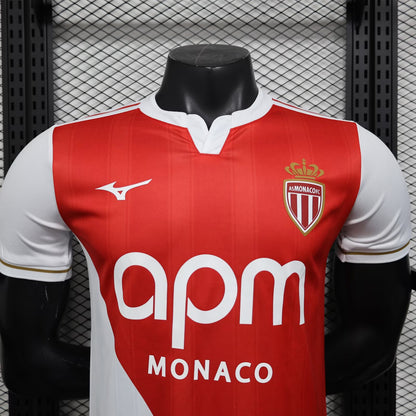 AS Monaco 2024/2025 Home Player Version Football Jersey