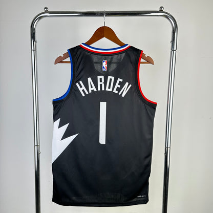 Los Angeles Clippers Black #1 HARDEN NBA Season Jerseys 2023