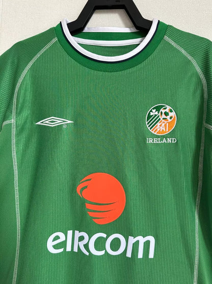Retro Ireland 2002 Home Football Jersey