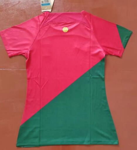 Portugal 2022/2023 Women Home Fan Version Football Jersey