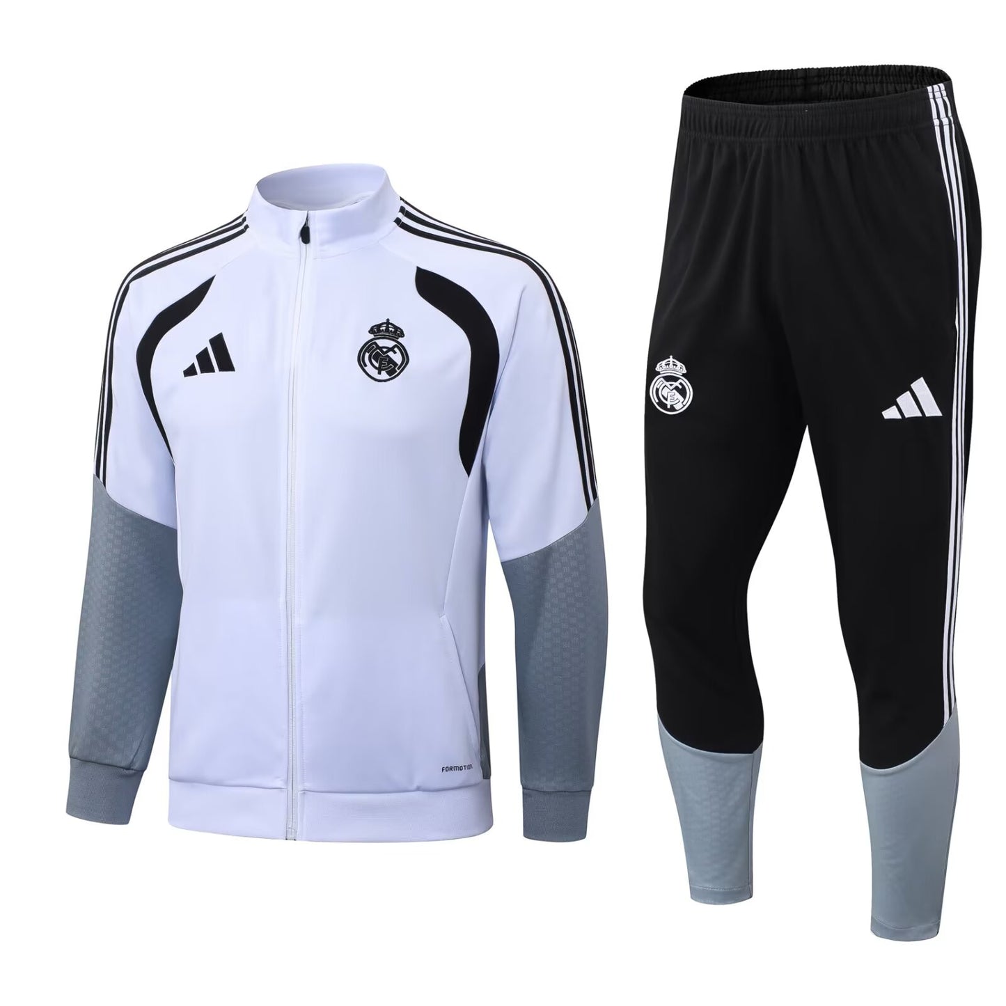 Real Madrid White Jacket Tracksuit Jacket 2026-2027