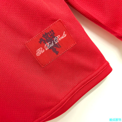 Retro Manchester united 2007/2008 Home Long Sleeve Football Jersey