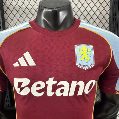 Aston Villa 2025/2026 Home Player Version Football Jersey