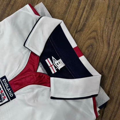 Retro England 2004/2005 Home Long Sleeve Fan Version Football Jersey