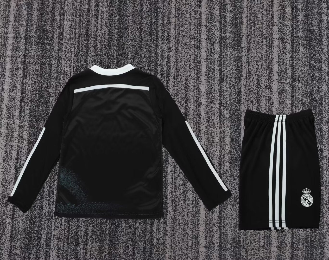 Retro Real Madrid 2014/2015 Kids Third Away Long Sleeve Football Jersey