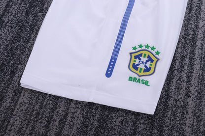 Retro Brazil 2010 Kids Away Football Jersey