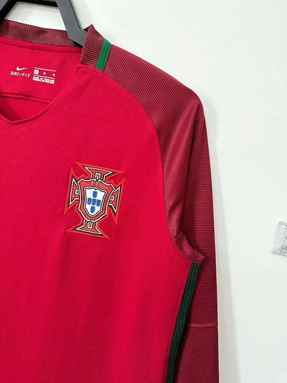 Retro Portugal 2016 Home Football Jersey