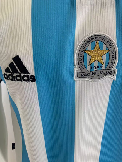 Retro Racing 2000/2001 Home Fan Version Football Jersey