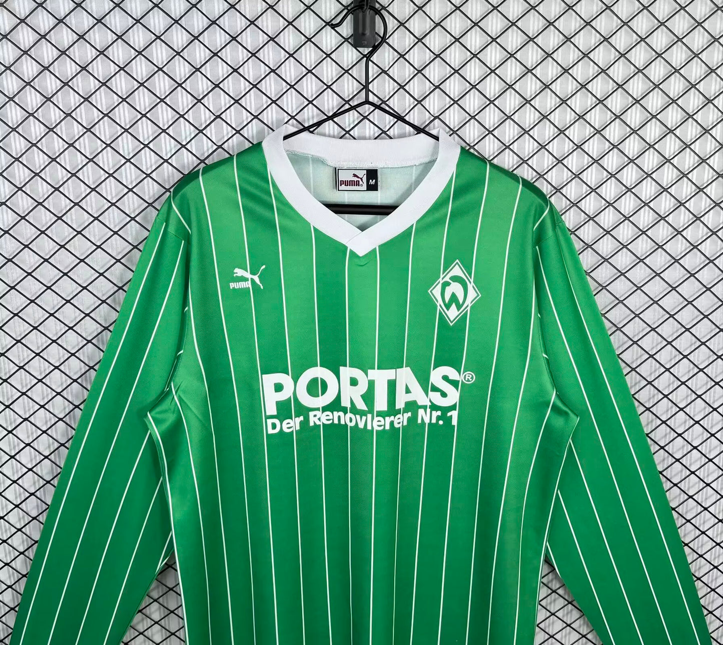 Retro Werder Bremen 1987/1988 Away Long Sleeve Football Jersey