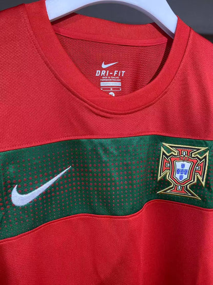 Retro Portugal 2010 Home Long Sleeve Player Version Football Jersey