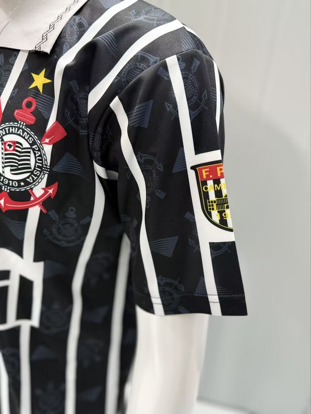 Retro Corinthians 1995 Away Fan Version Football Jersey