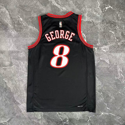 Philadelphia 76ers Retro Black #8 GEORGE NBA Season Jerseys 2026