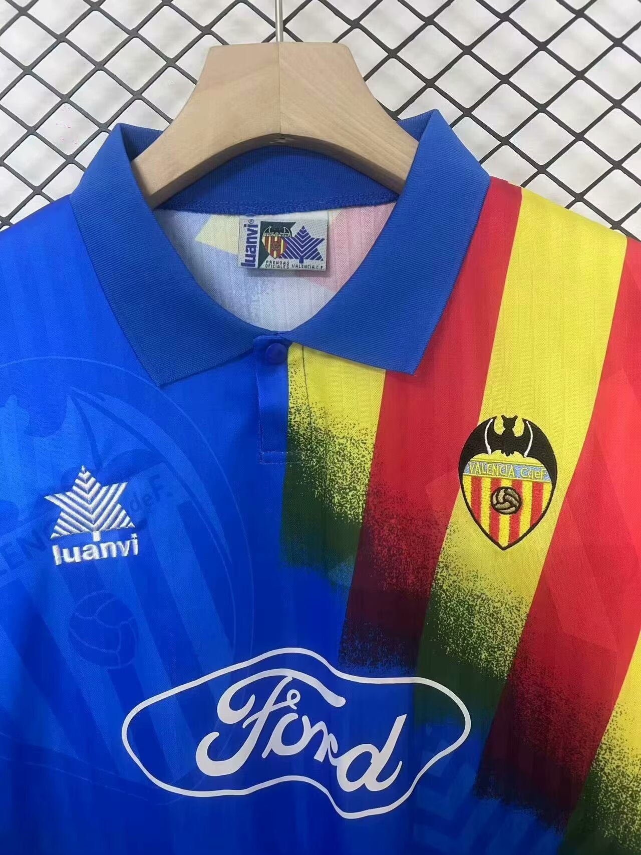Retro valencia 1995/1996 Away Fan Version Football Jersey
