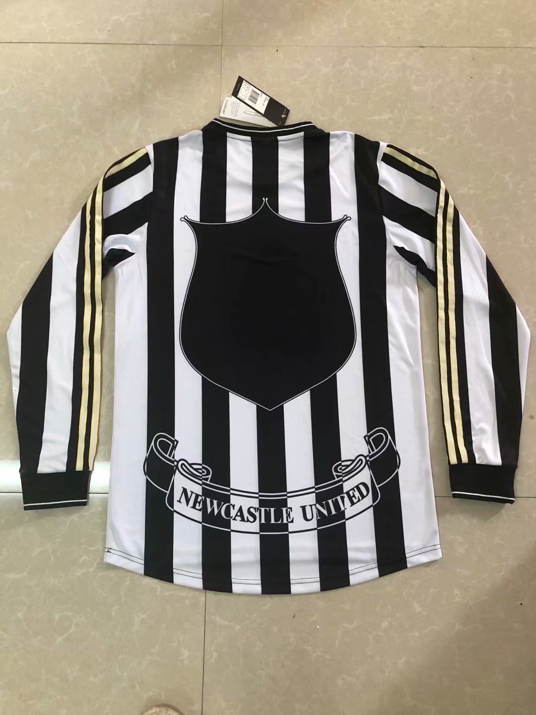 Retro Newcastle United 1997/1999 Home Long Sleeve Fan Version Football Jersey