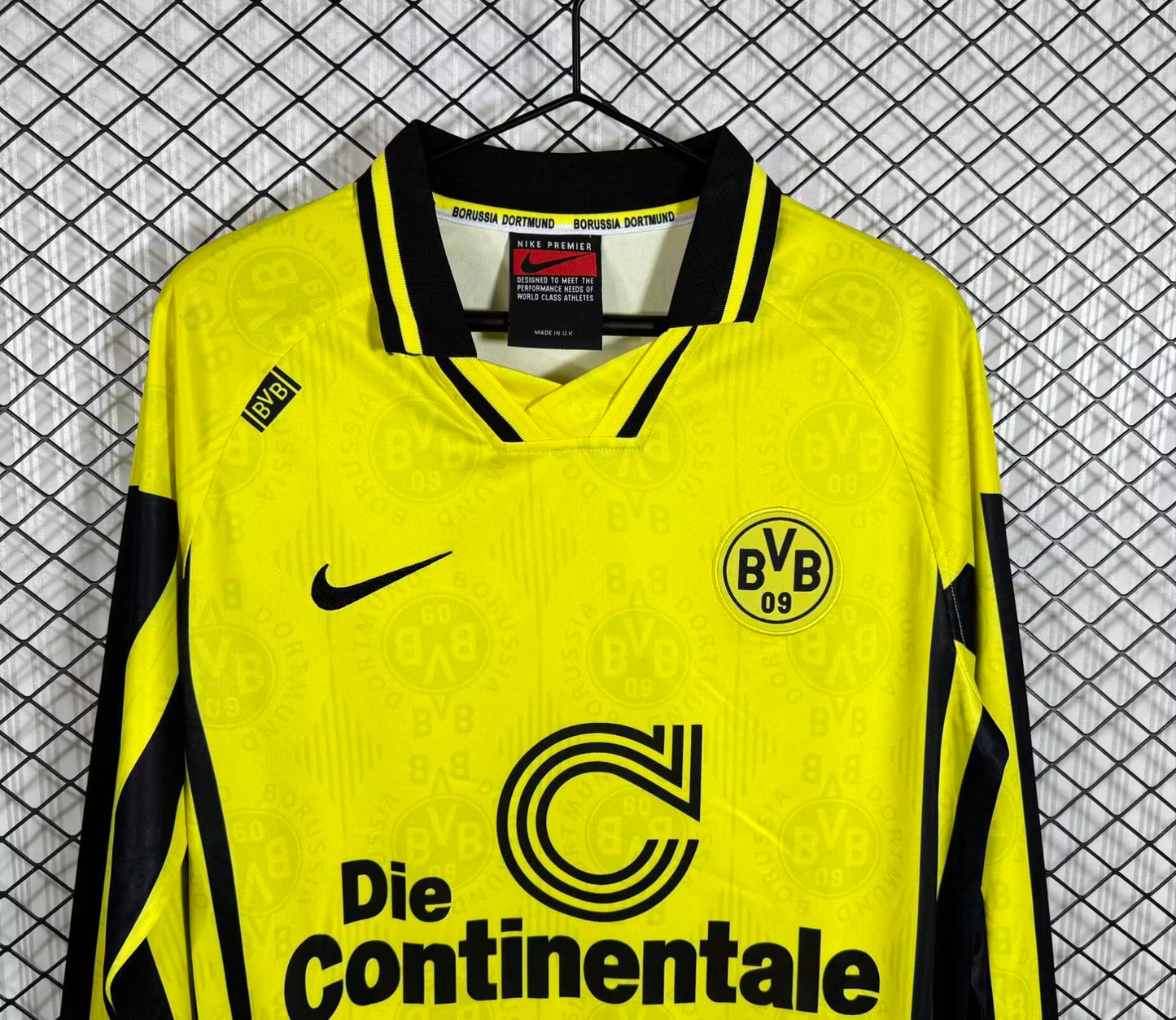 Retro Dortmund Home Long Sleeve Jersey 1996-1997
