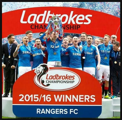 Retro Rangers 2015/2016 Home Football Jersey