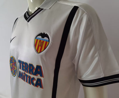 Retro valencia 2000/2001 Home Fan Version Football Jersey