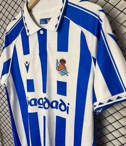 Retro Real Sociedad 2025/2026 Home Fan Version Football Jersey