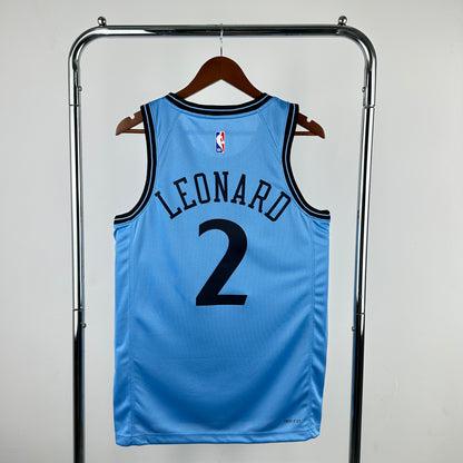 Los Angeles Clippers City Blue #2 LRONARD NBA Season Jerseys 2025