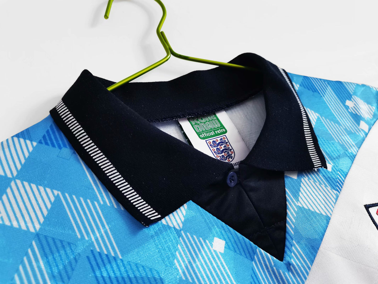 Retro England Tricolor 1990 Football Jersey