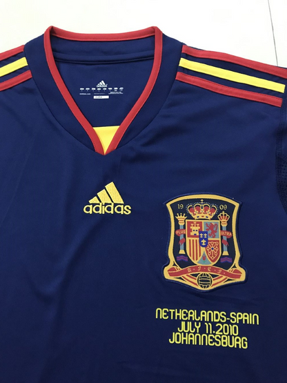 Retro Spain 2010 Away Long Sleeve Football Jersey