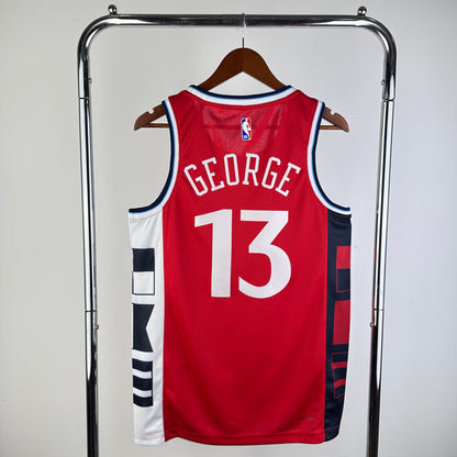 Los Angeles Clippers Red #13 GEORGE NBA Season Jerseys 2025
