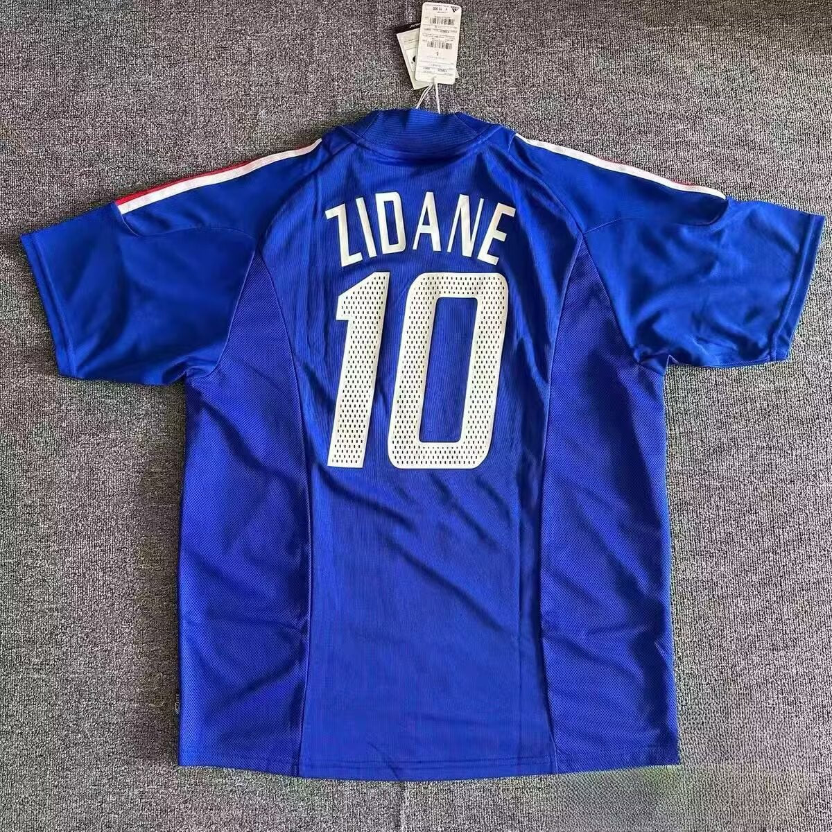 Retro France 2002 Home Football Jersey